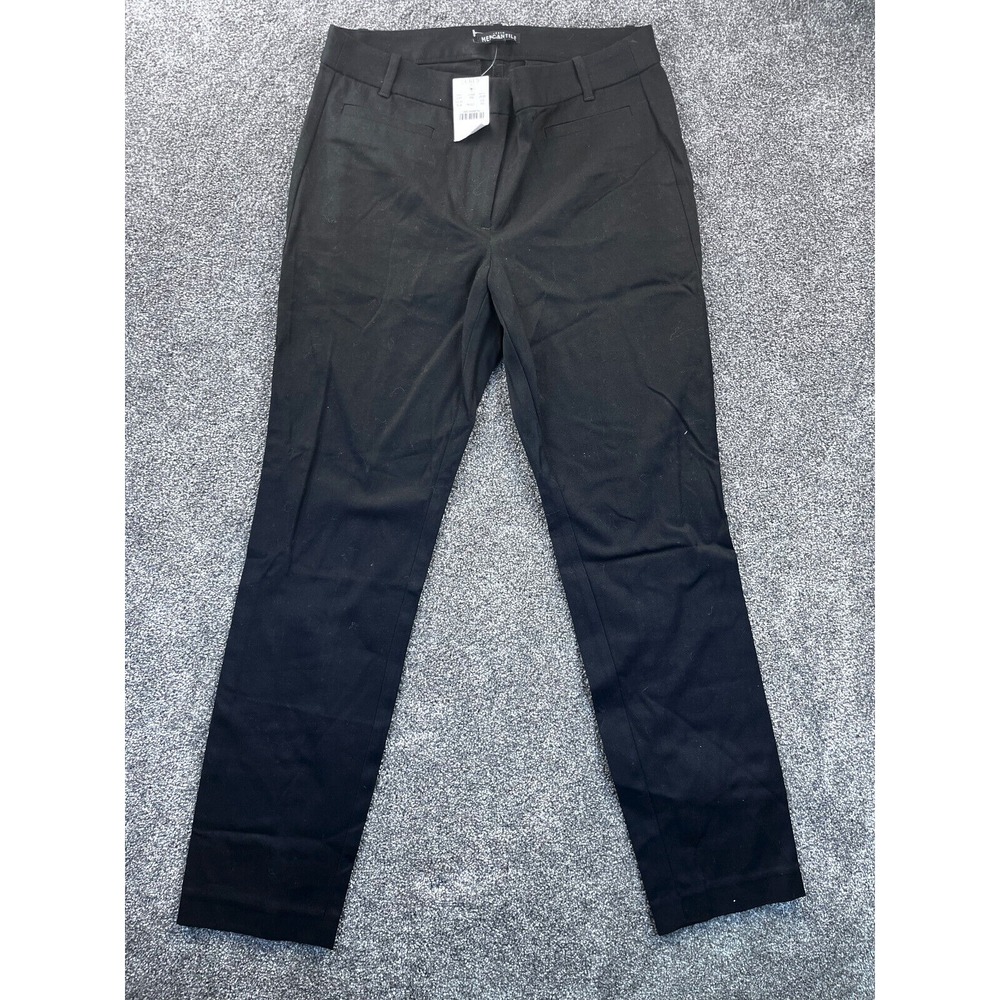 J.Crew Dress Pants Womens 6/S Mercantile Mid Rise Ankle Crop Stretch Black NWT